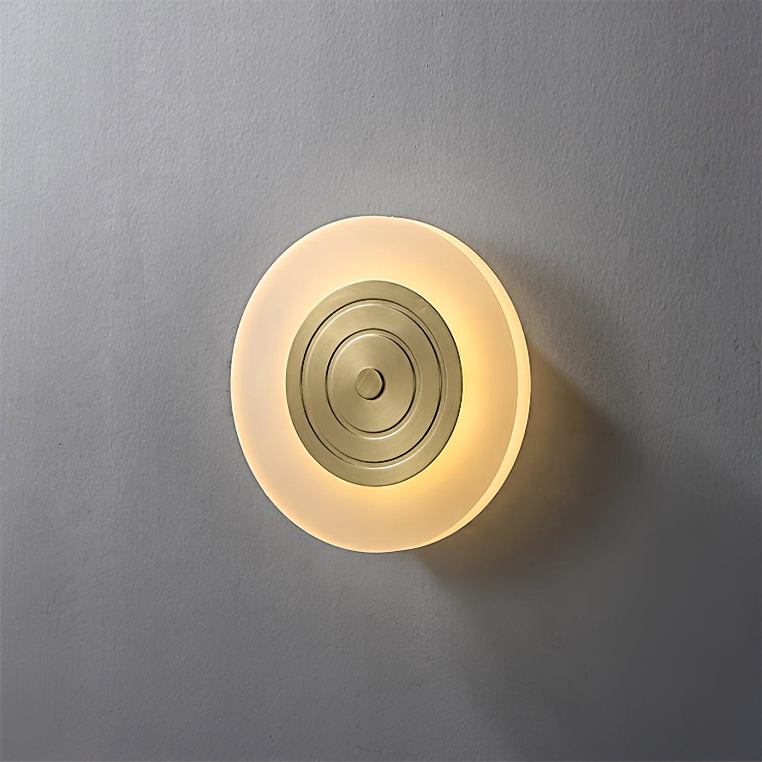 Patricia Round Moon Elegance Brass Wall Lamp - Letslighting