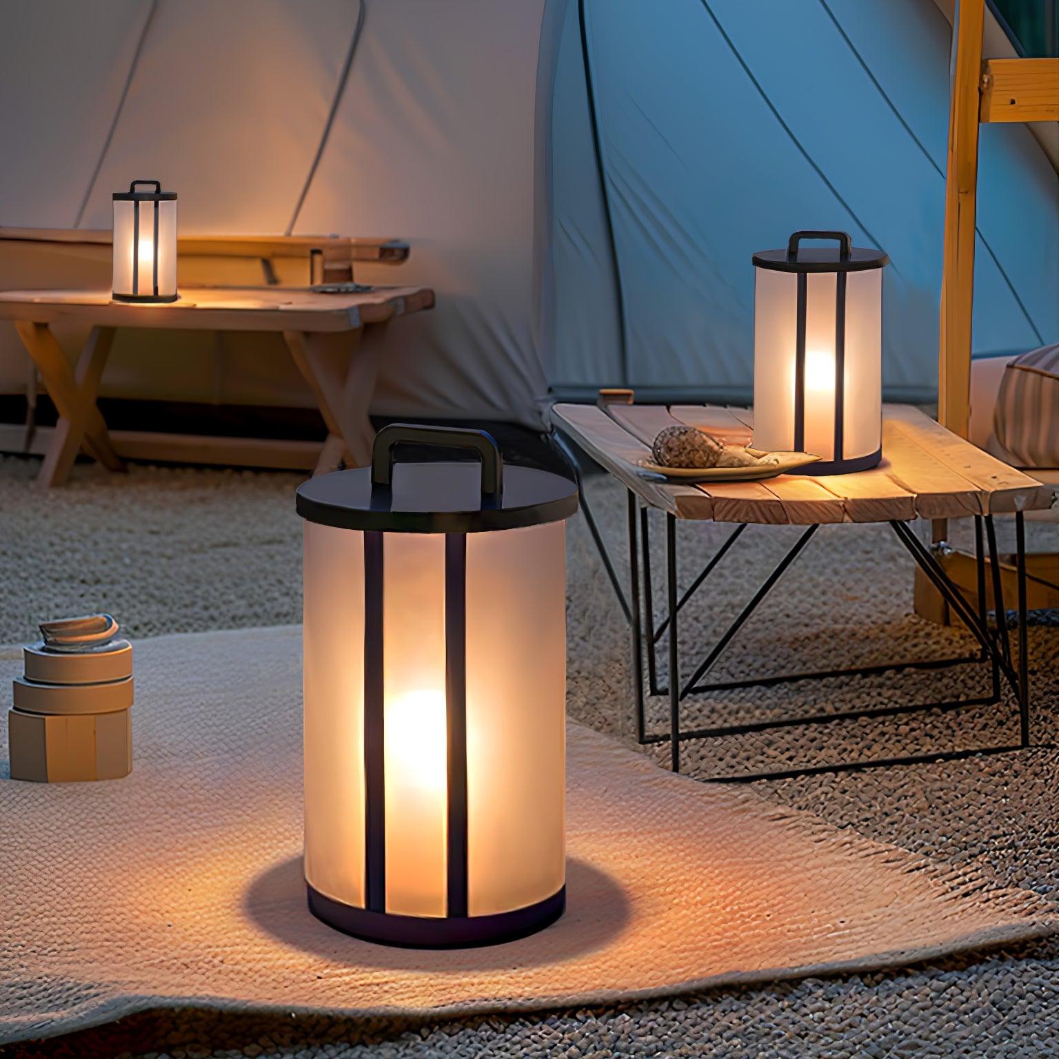 Ray Round Pillar Lantern Outdoor Light