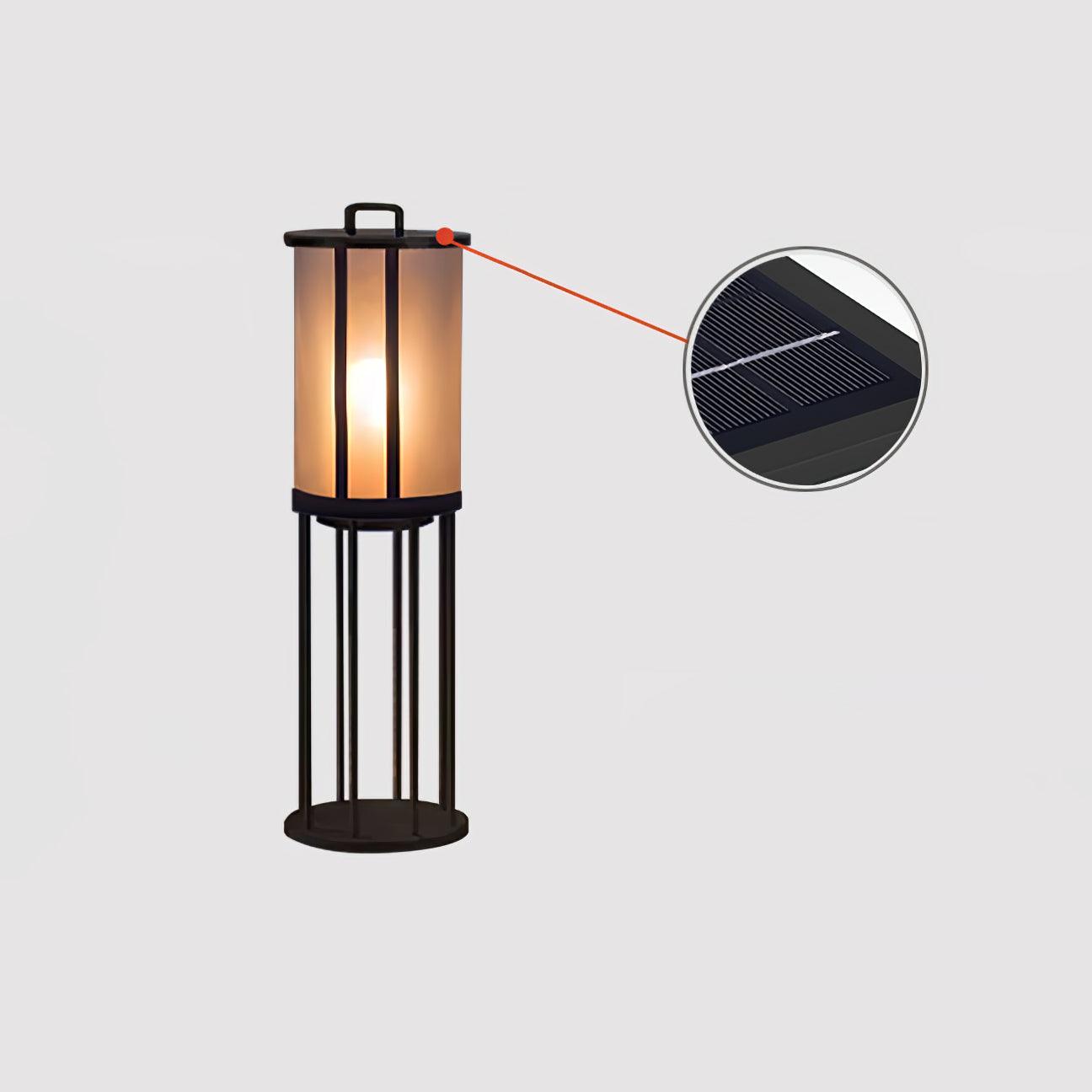 Ray Round Pillar Lantern Outdoor Light