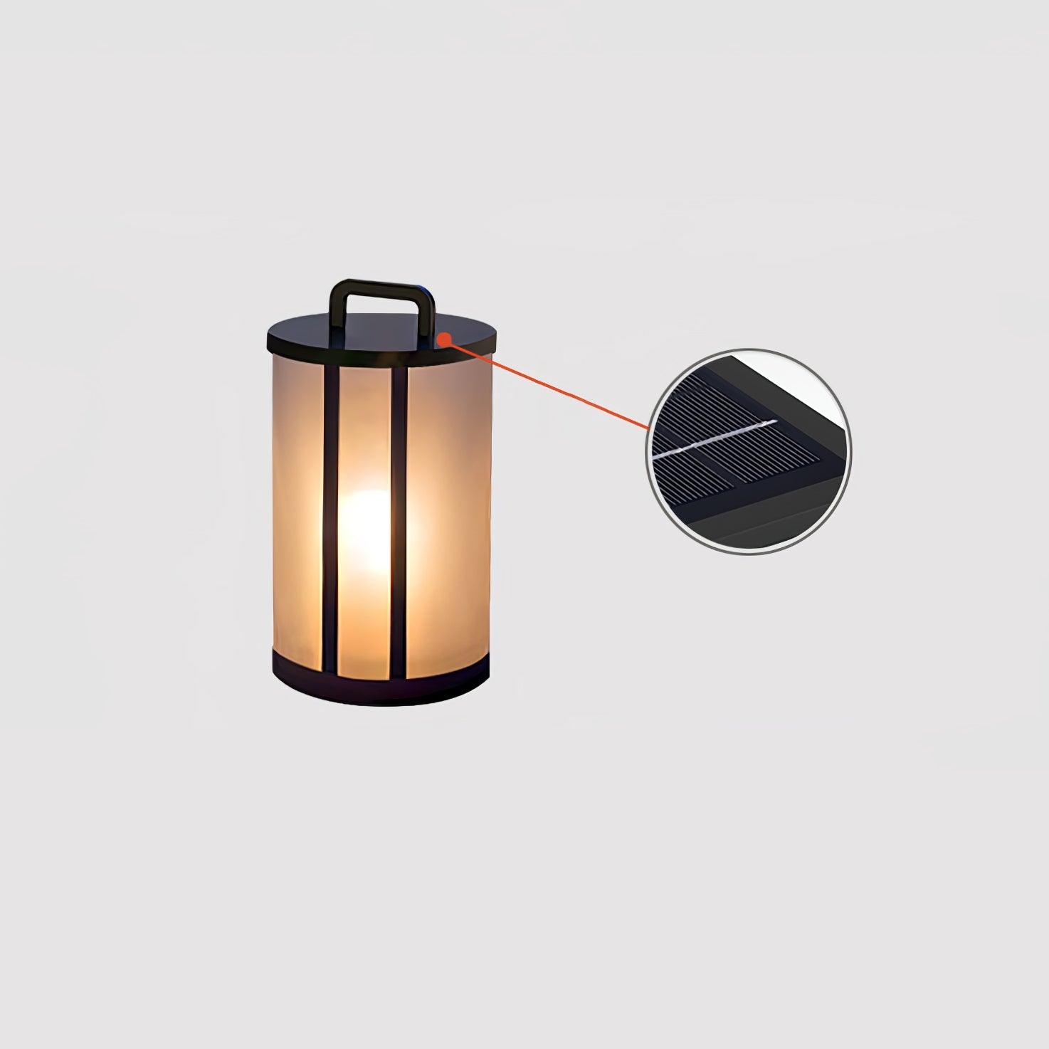 Ray Round Pillar Lantern Outdoor Light