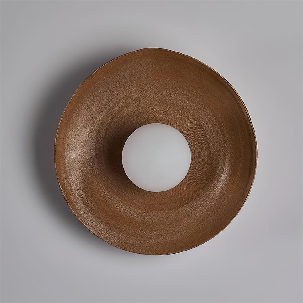 Wall Lamp Fiberglass Disc Acrylic Globe for Nordic Warmth - Letslighting