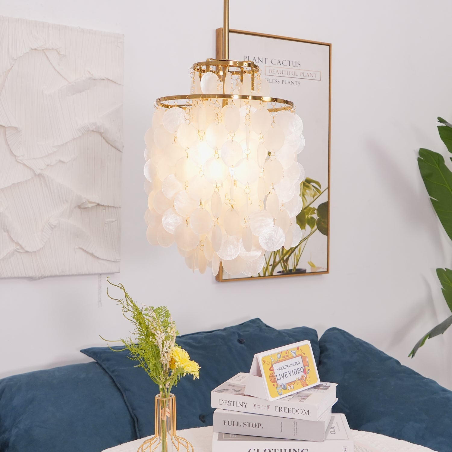 Lustra Pendant Lamp Round Shell Ring - Letslighting