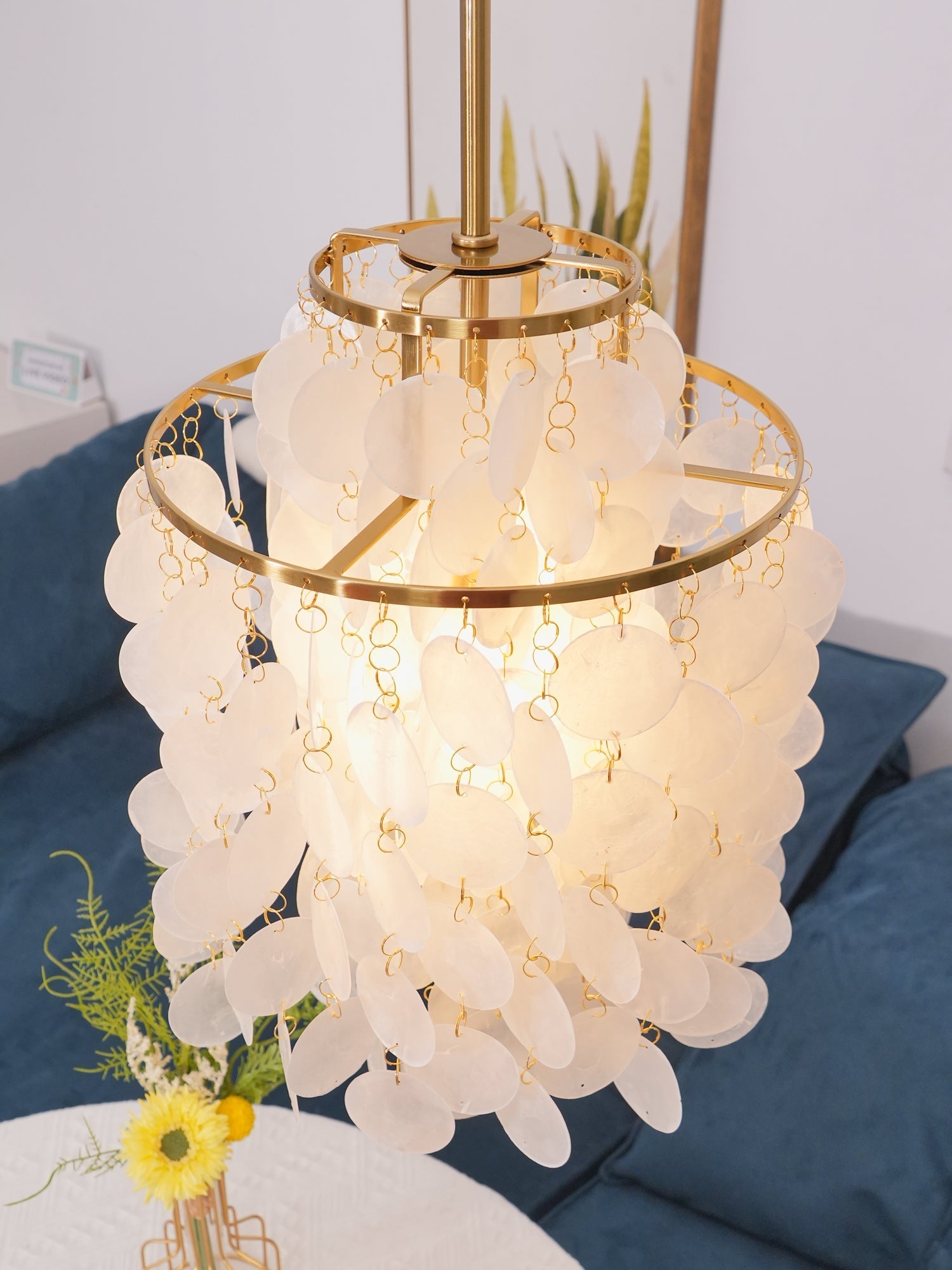 Lustra Pendant Lamp Round Shell Ring - Letslighting