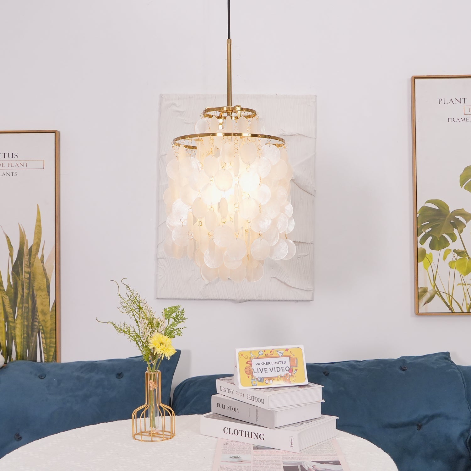 Lustra Pendant Lamp Round Shell Ring - Letslighting