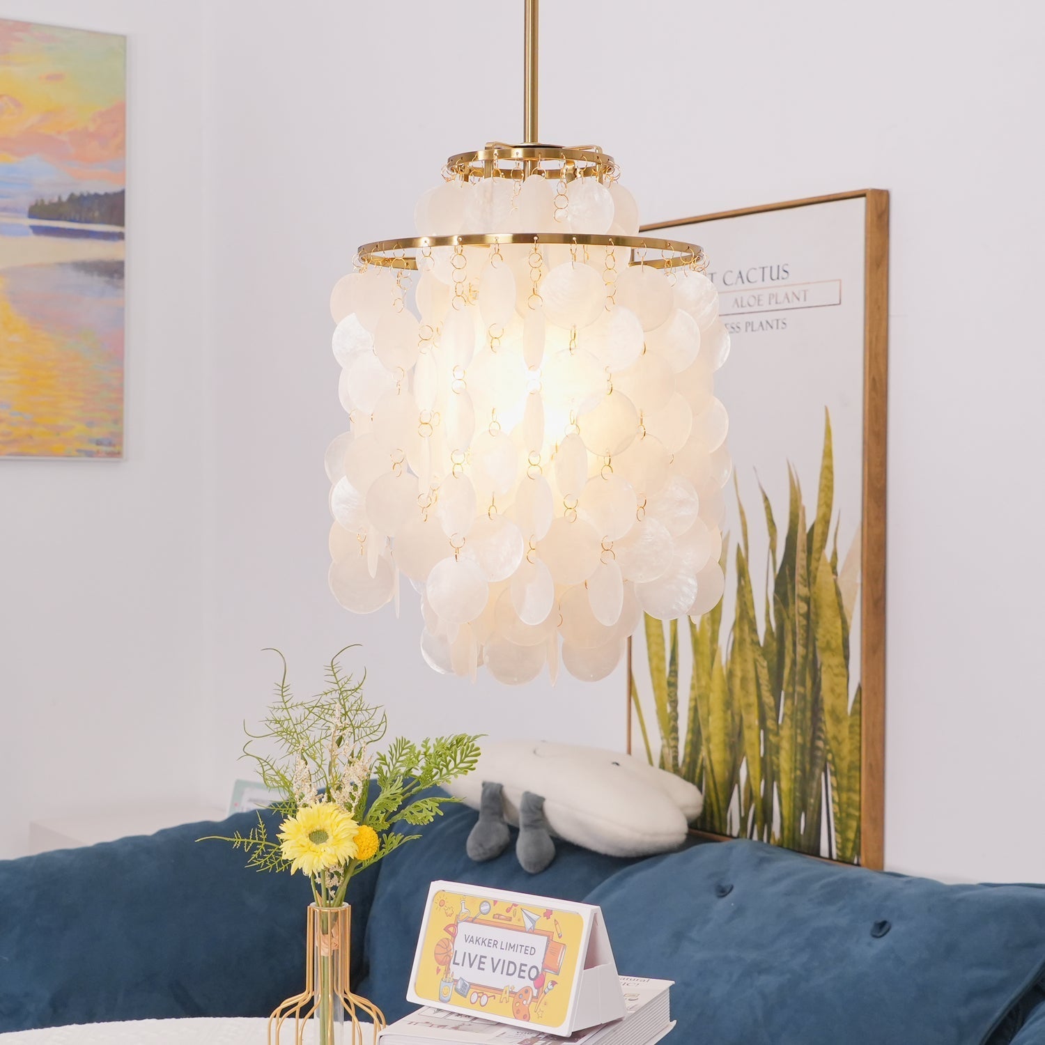 Lustra Pendant Lamp Round Shell Ring - Letslighting