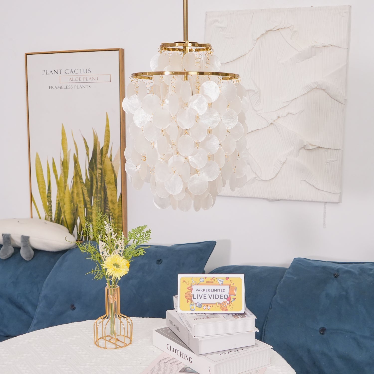 Lustra Pendant Lamp Round Shell Ring - Letslighting