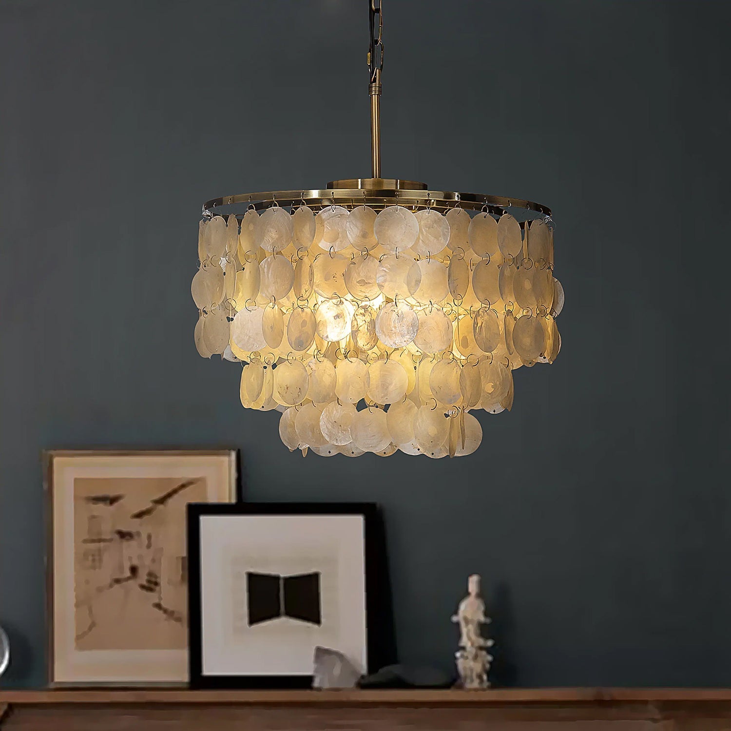 Lustra Pendant Lamp Round Shell Ring - Letslighting