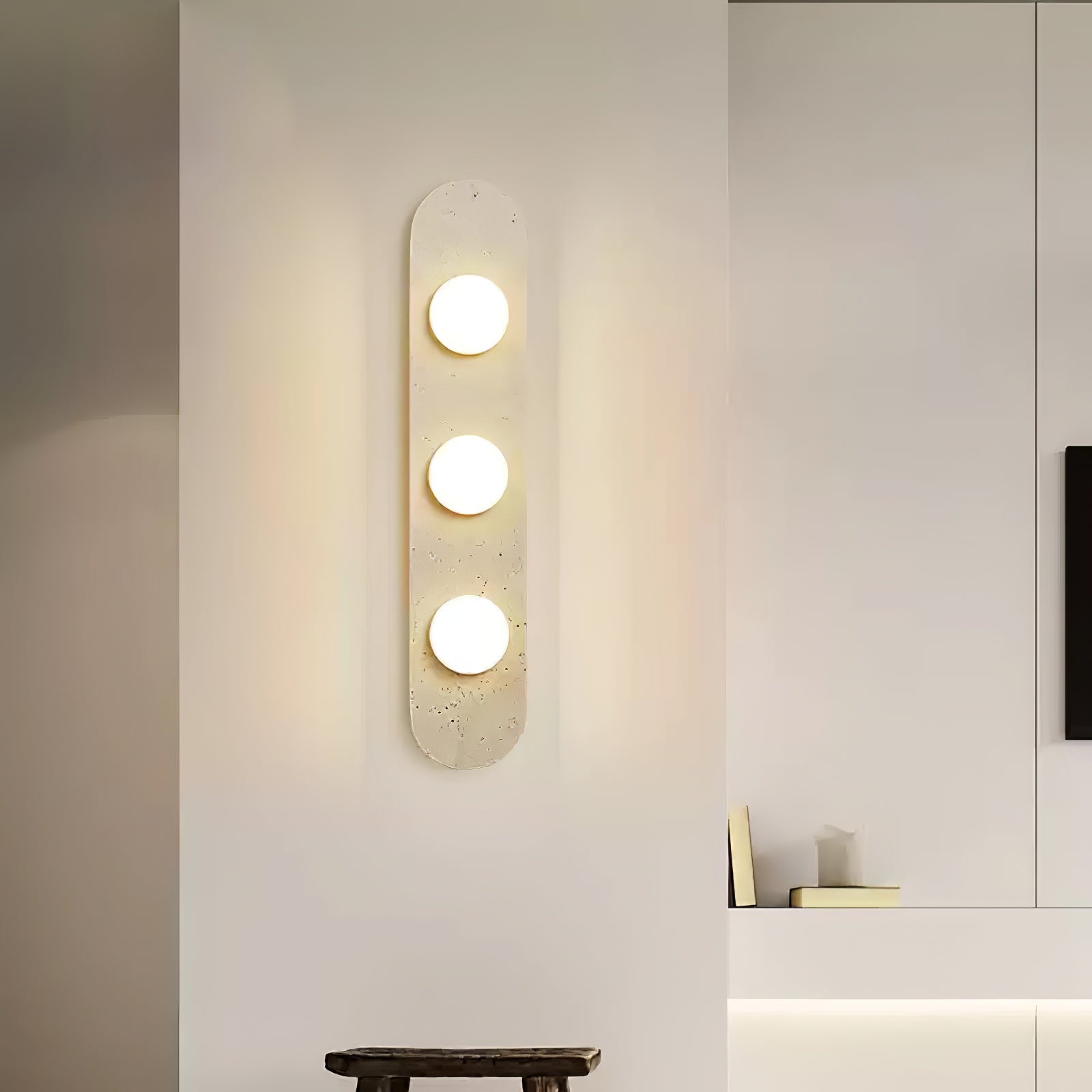 Zasoliel Minimalist Travertine Wall Light - Letslighting