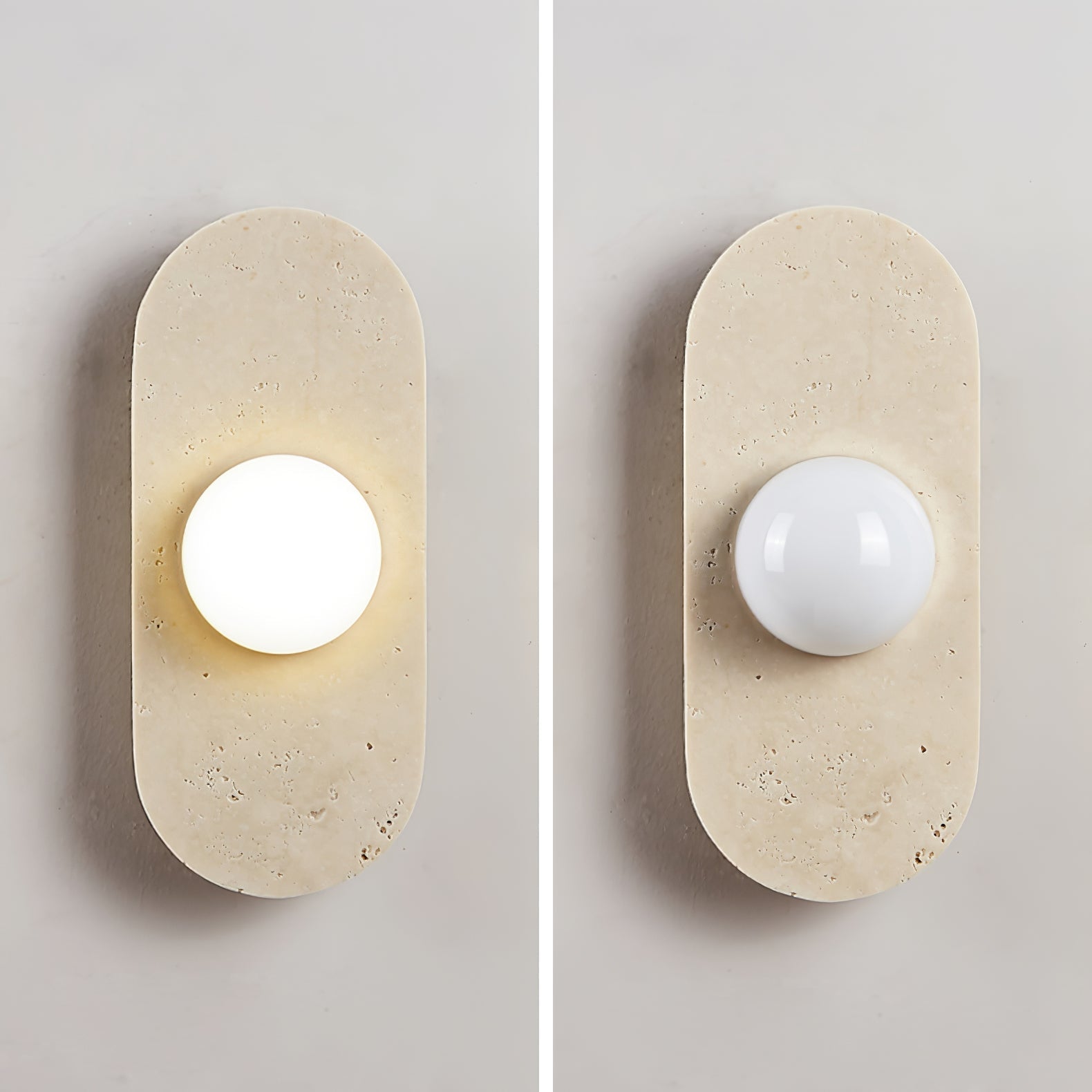 Zasoliel Minimalist Travertine Wall Light - Letslighting