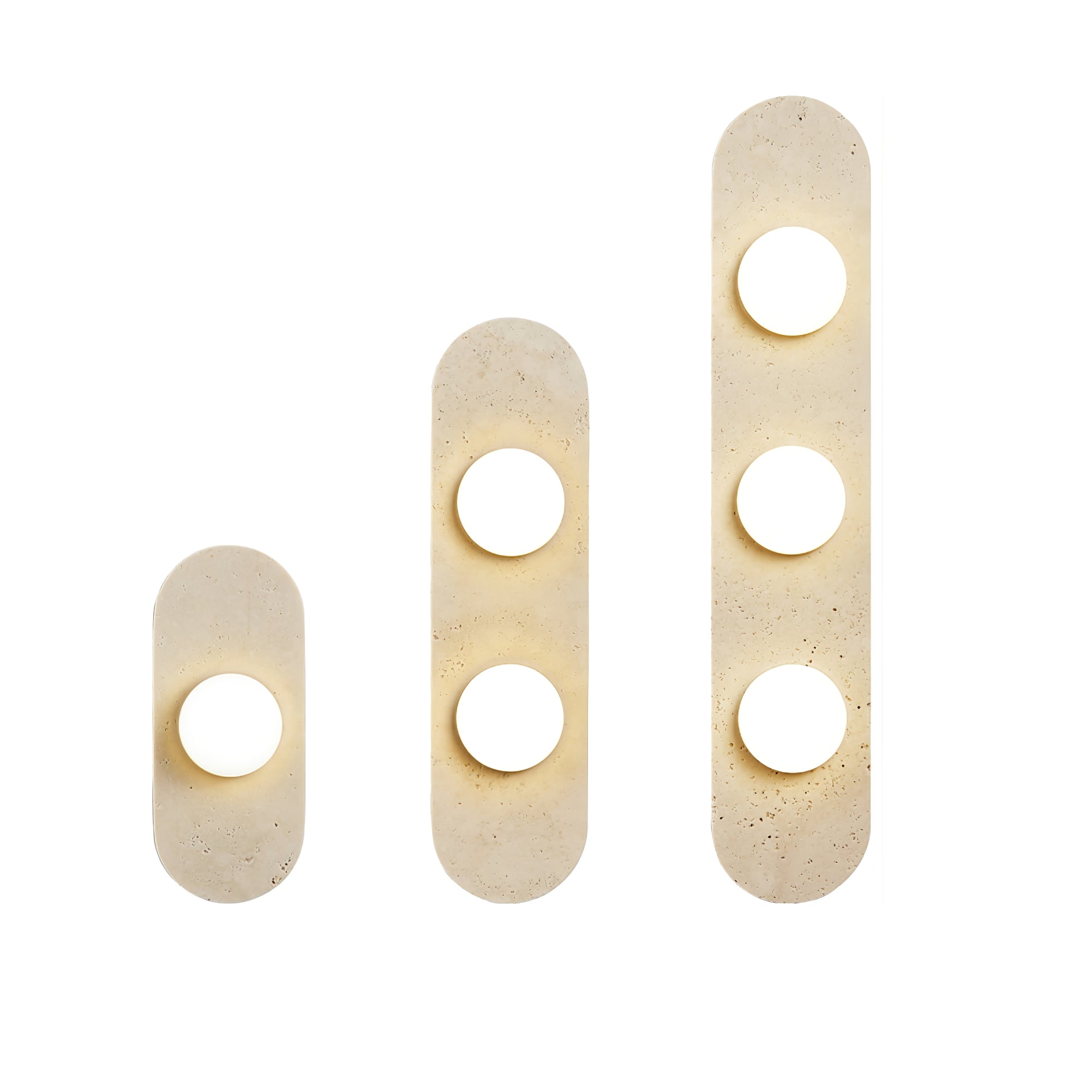 Zasoliel Minimalist Travertine Wall Light - Letslighting