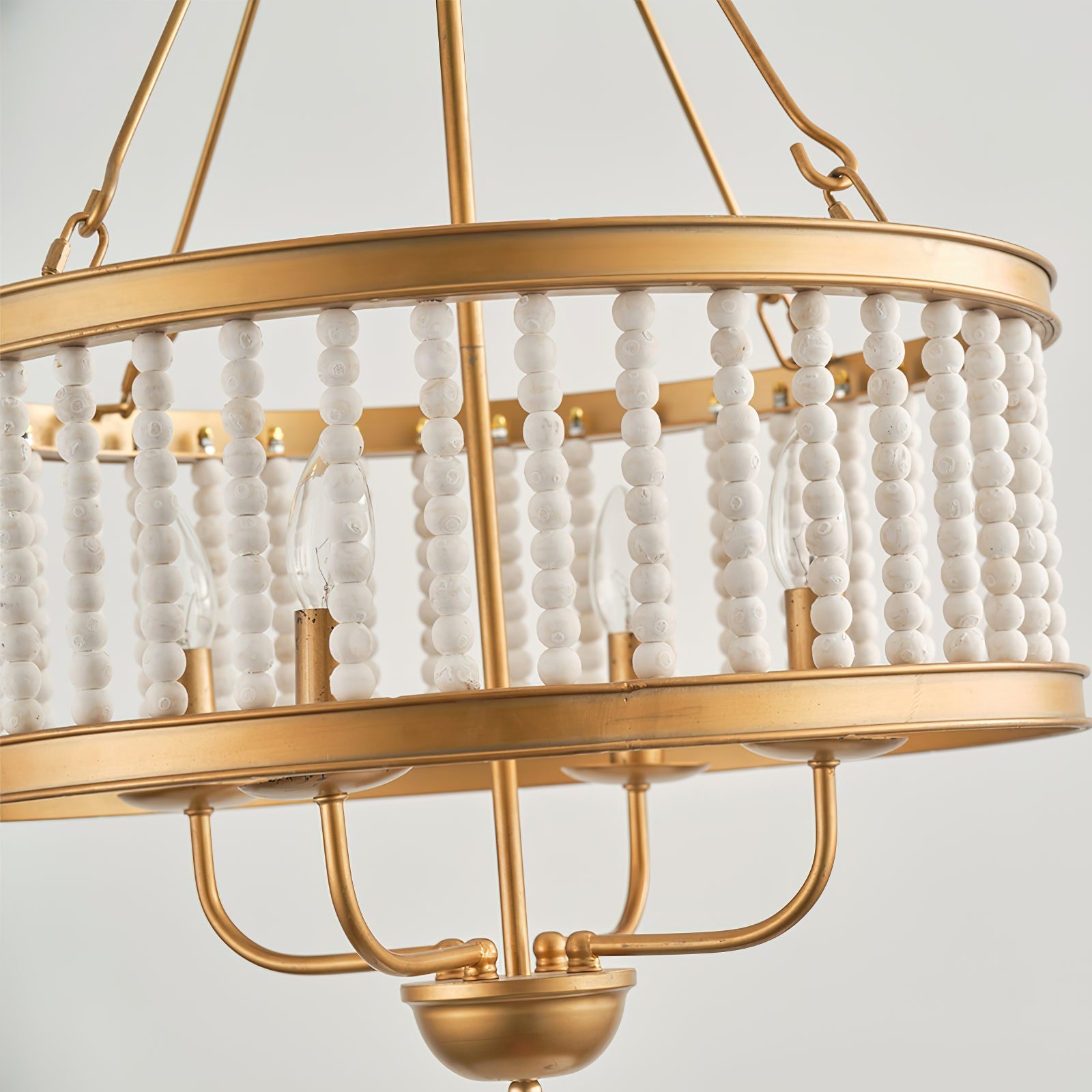 Ivsileth Premium Beaded Wooden Chandelier - Letslighting