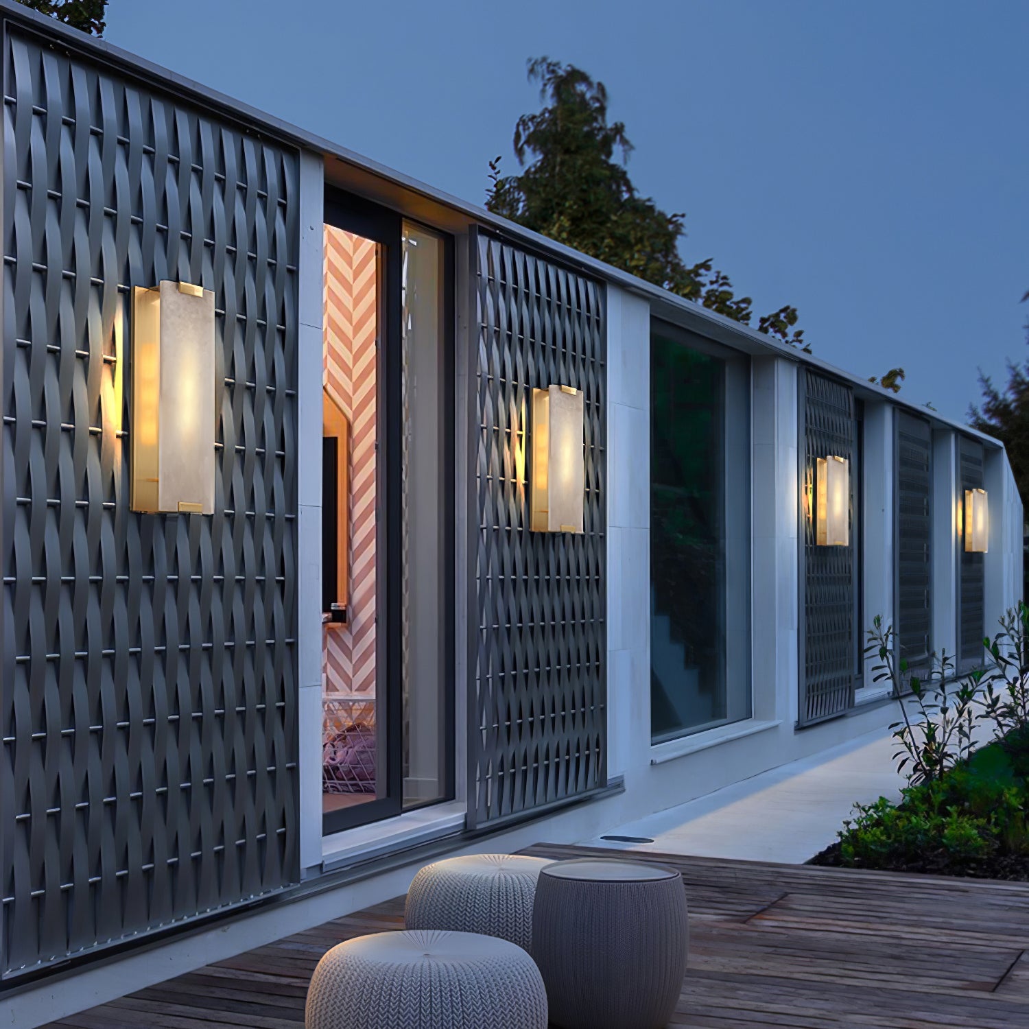 Roux Wall Lamp Alabaster Panel Glow - Letslighting
