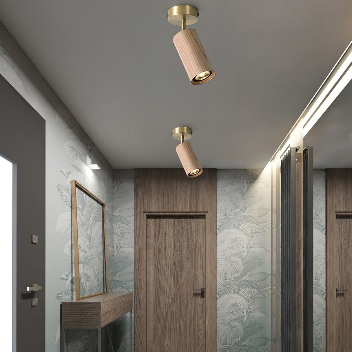 Usolila Modern Minimalist Wood Ceiling Light - Letslighting