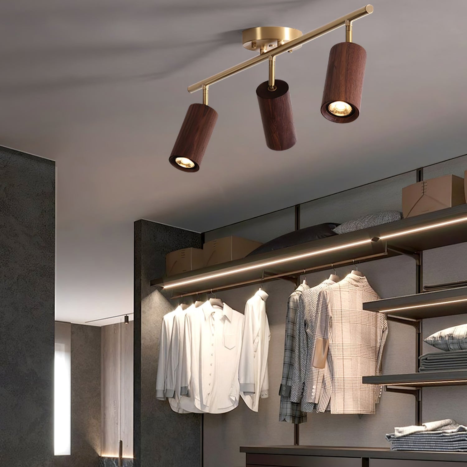 Usolila Modern Minimalist Wood Ceiling Light - Letslighting