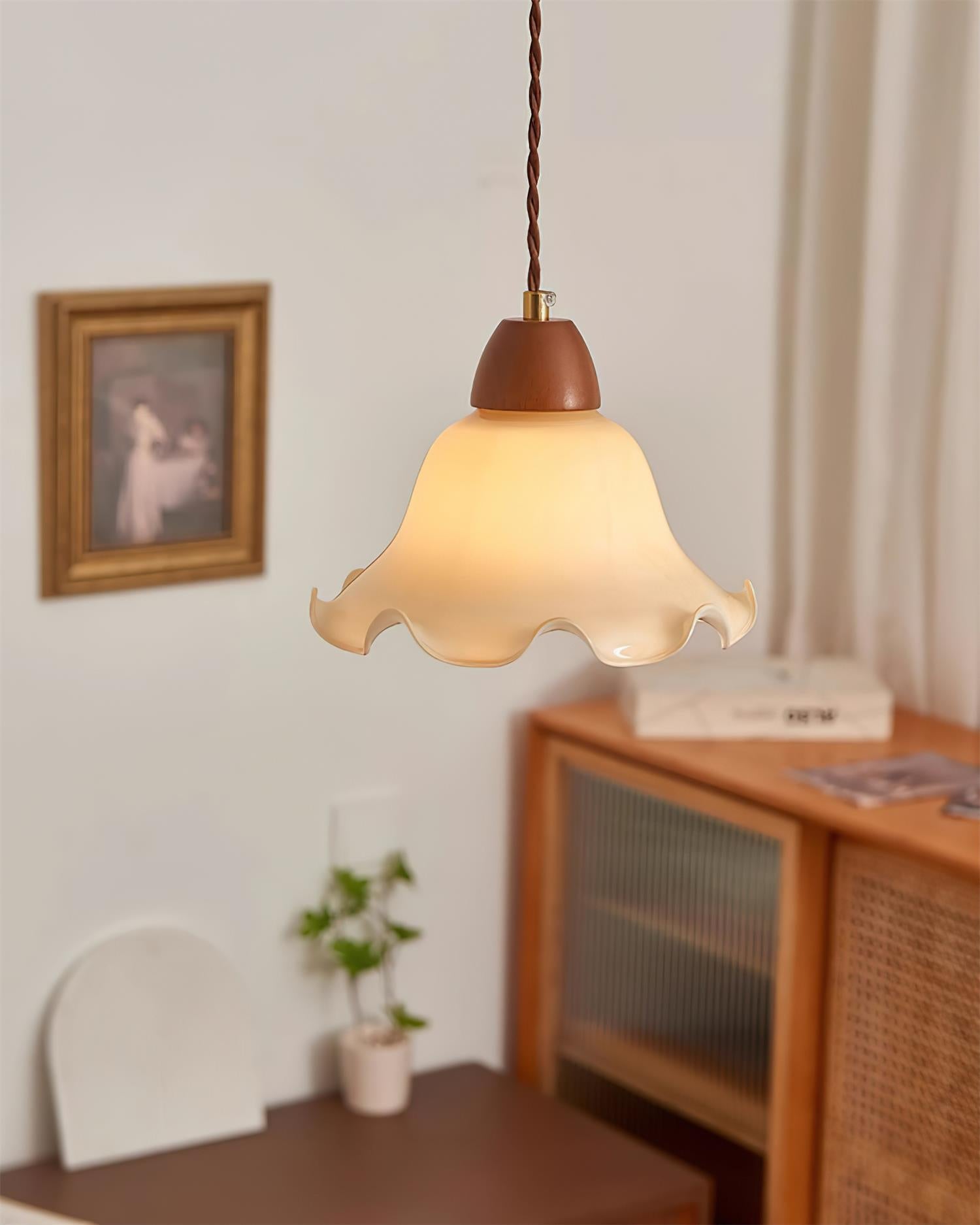 Glyna Wavy Glass Pendant Light - Letslighting