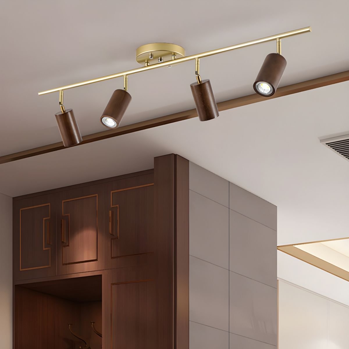 Usolila Modern Minimalist Wood Ceiling Light - Letslighting