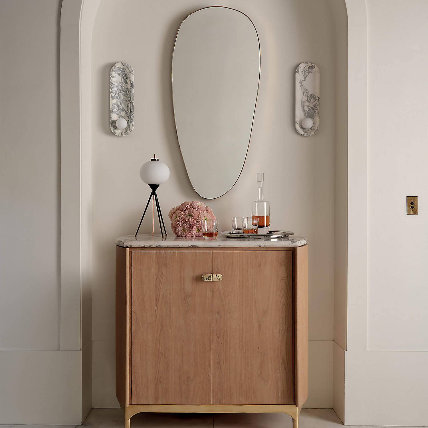 Alsolarae Modern Minimalist Marble Glass Wall Lamp - Letslighting