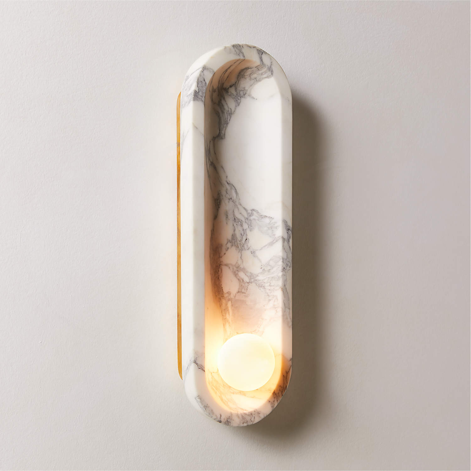 Alsolarae Modern Minimalist Marble Glass Wall Lamp - Letslighting