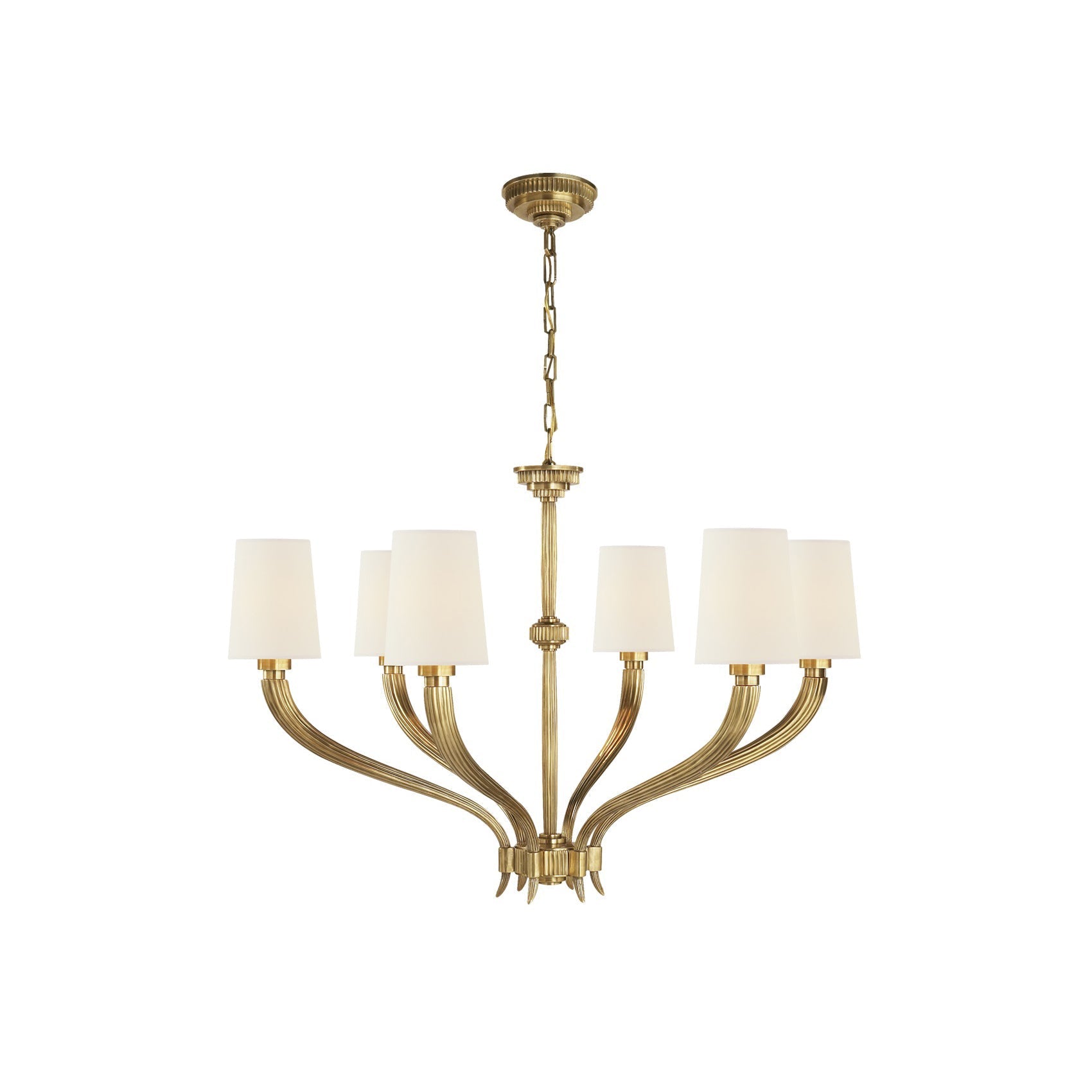Olnoran Vintage Industrial River Reed Fabric Chandelier - Letslighting