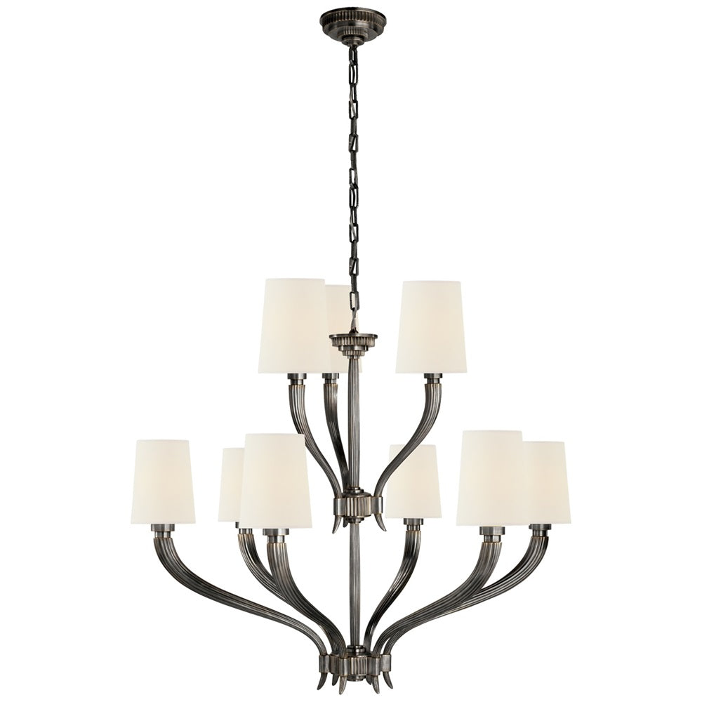Olnoran Vintage Industrial River Reed Fabric Chandelier - Letslighting