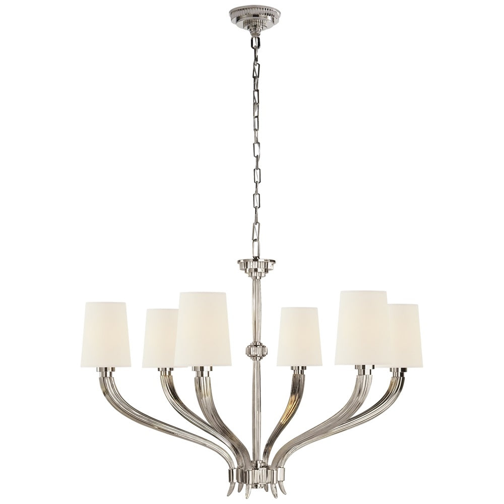 Olnoran Vintage Industrial River Reed Fabric Chandelier - Letslighting