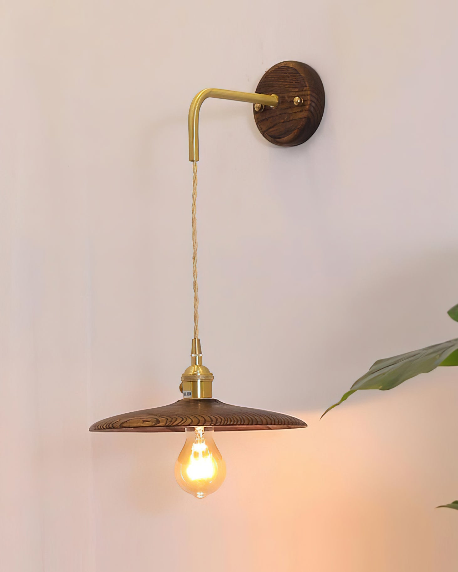 Runia Wall Lamp Rotatable Wood - Letslighting