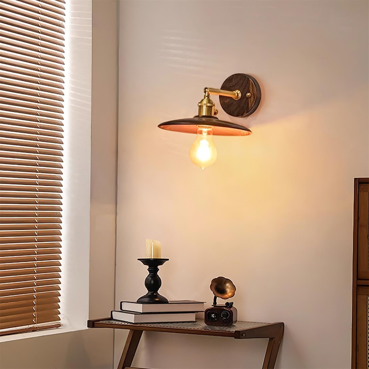 Runia Wall Lamp Rotatable Wood - Letslighting