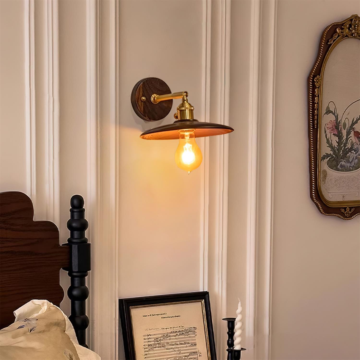 Runia Wall Lamp Rotatable Wood - Letslighting