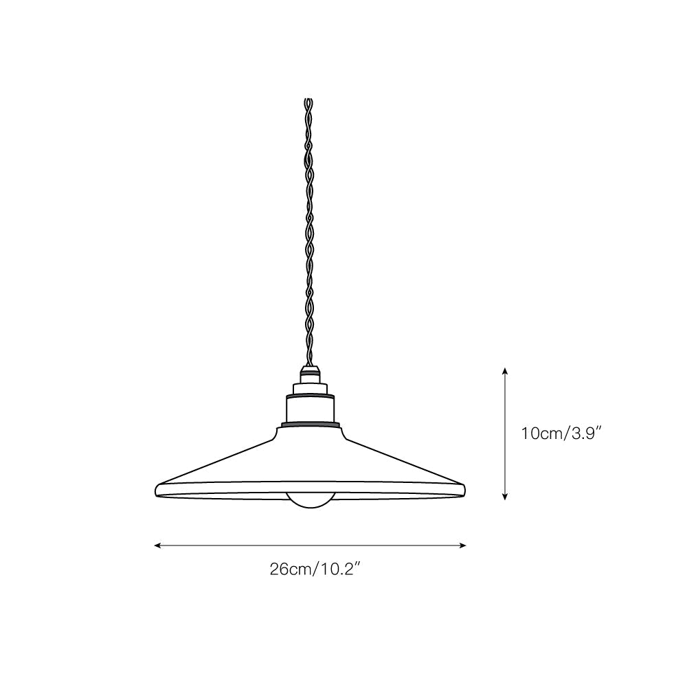 Vevyniel Rustic Saucer Shade Pendant Light - Letslighting