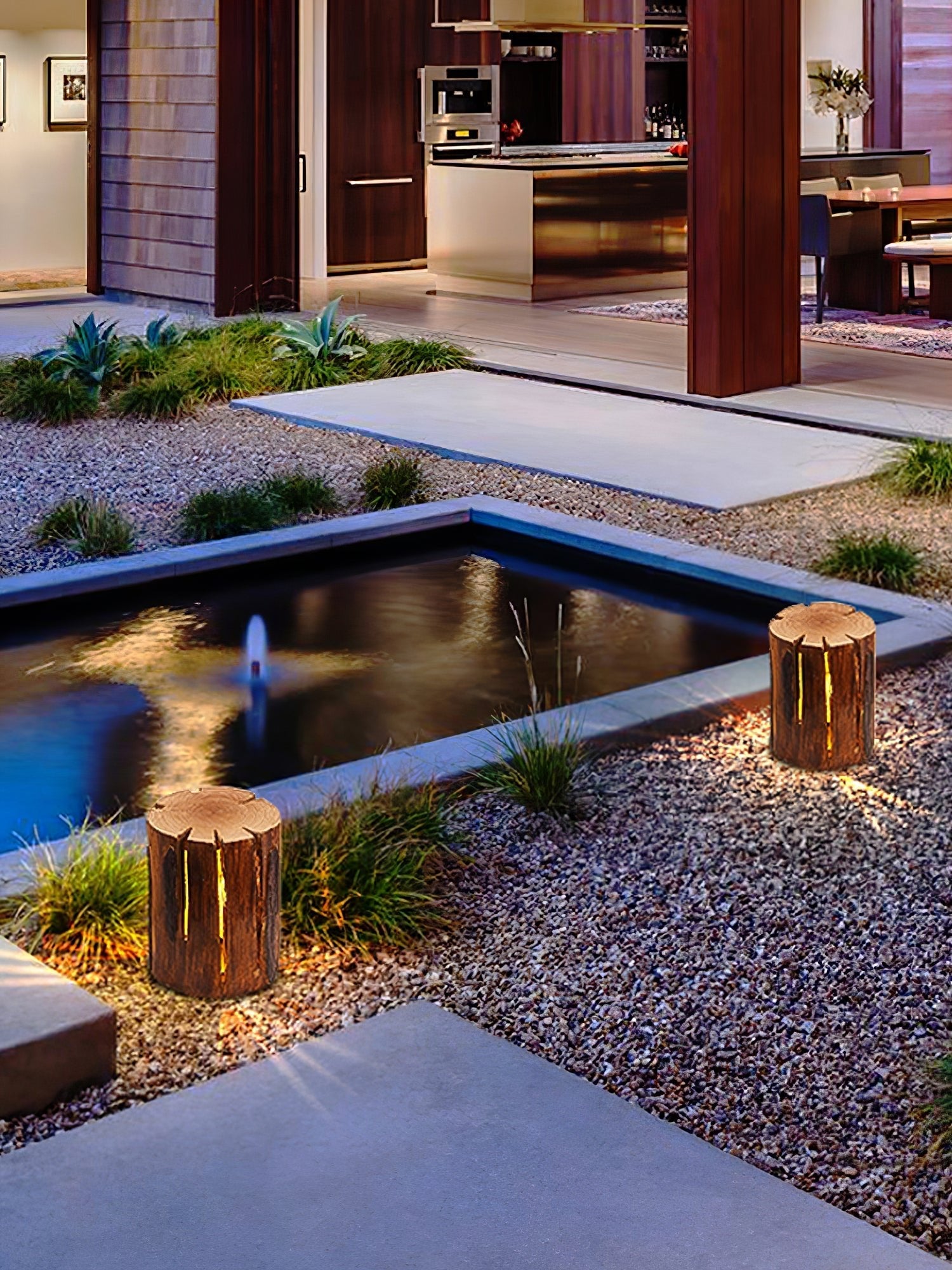 Rustic Log Outdoor LED Light - Letslighting