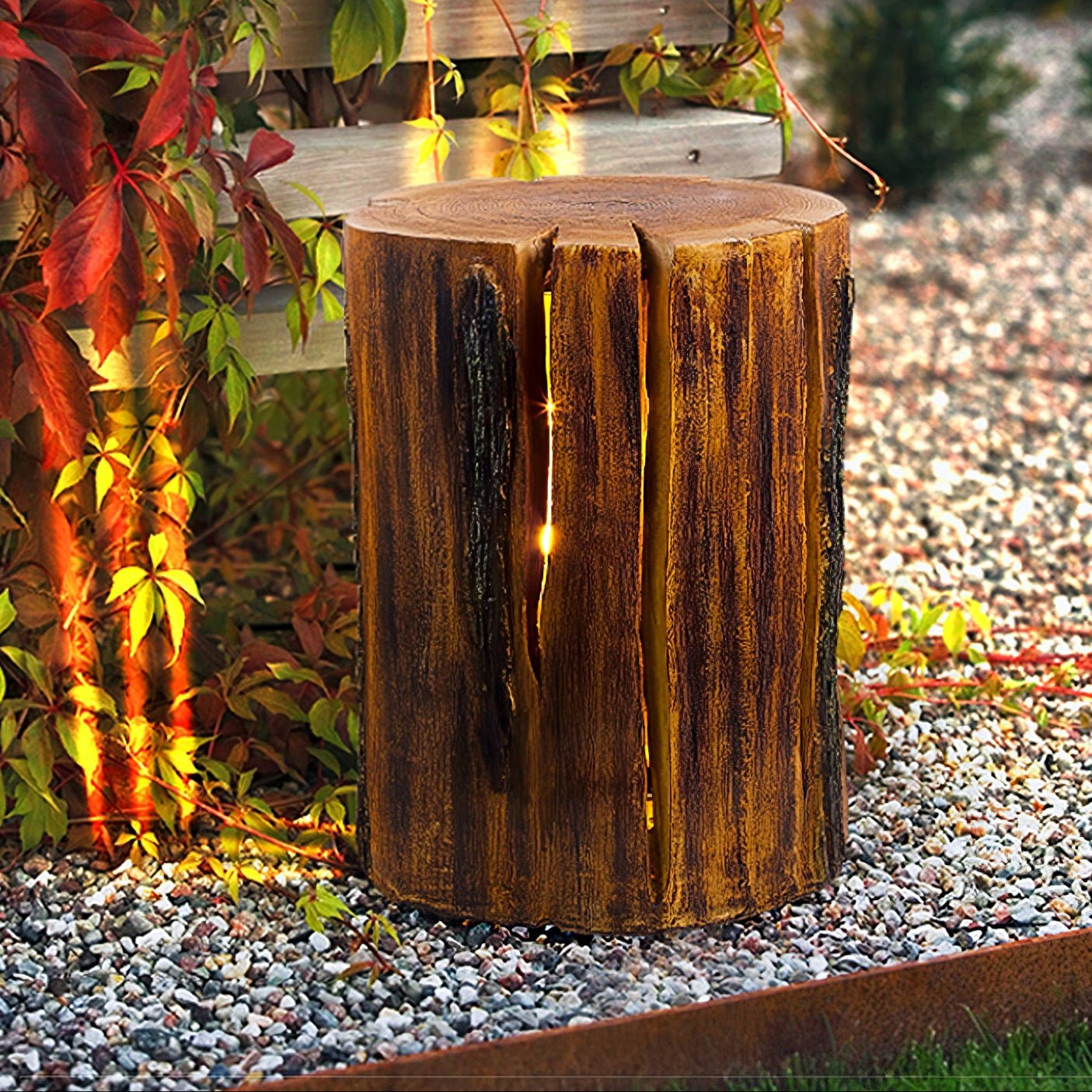 Rustic Log Outdoor LED Light - Letslighting