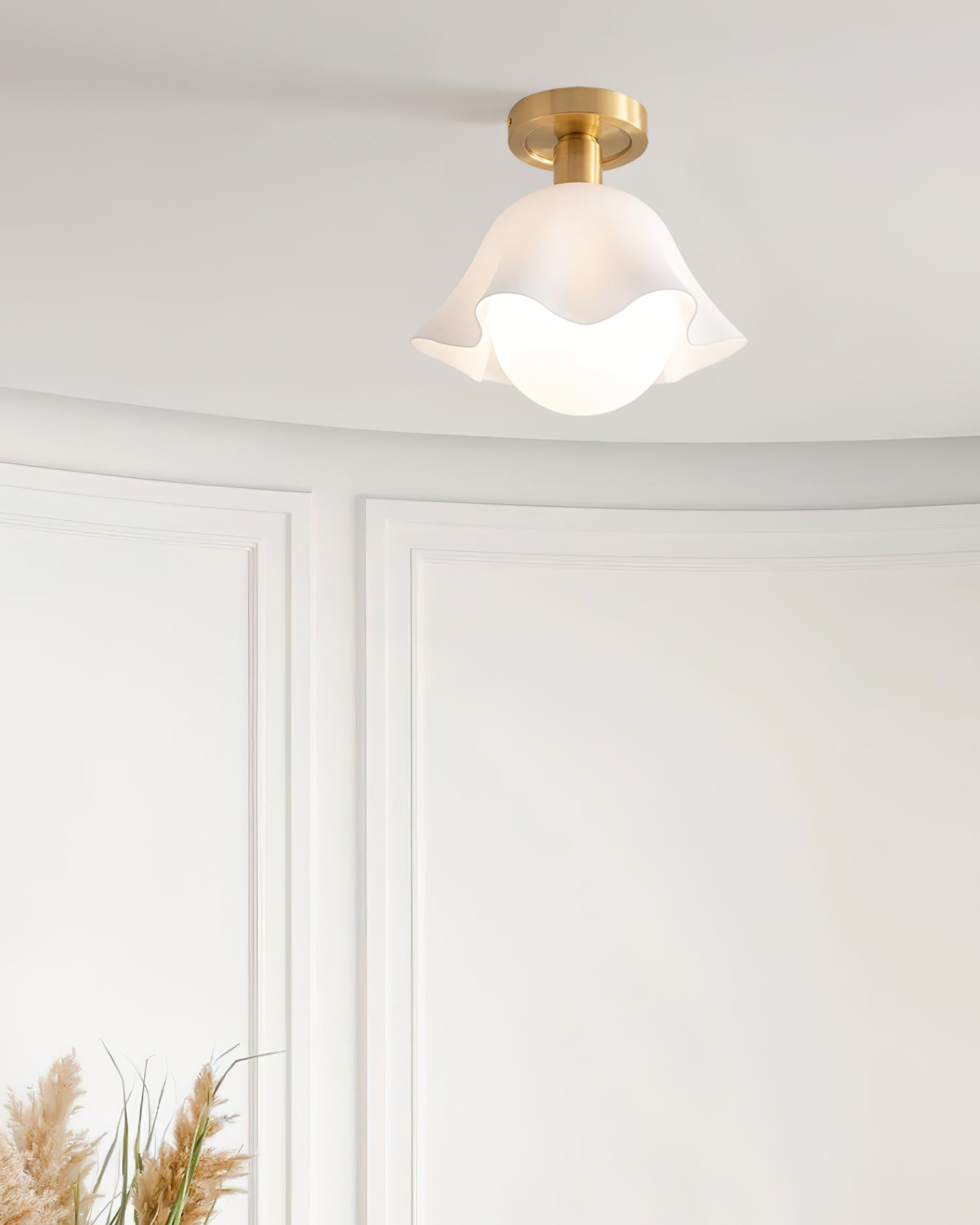 Petalia Semi-Flush Mount Ceiling Light - Letslighting