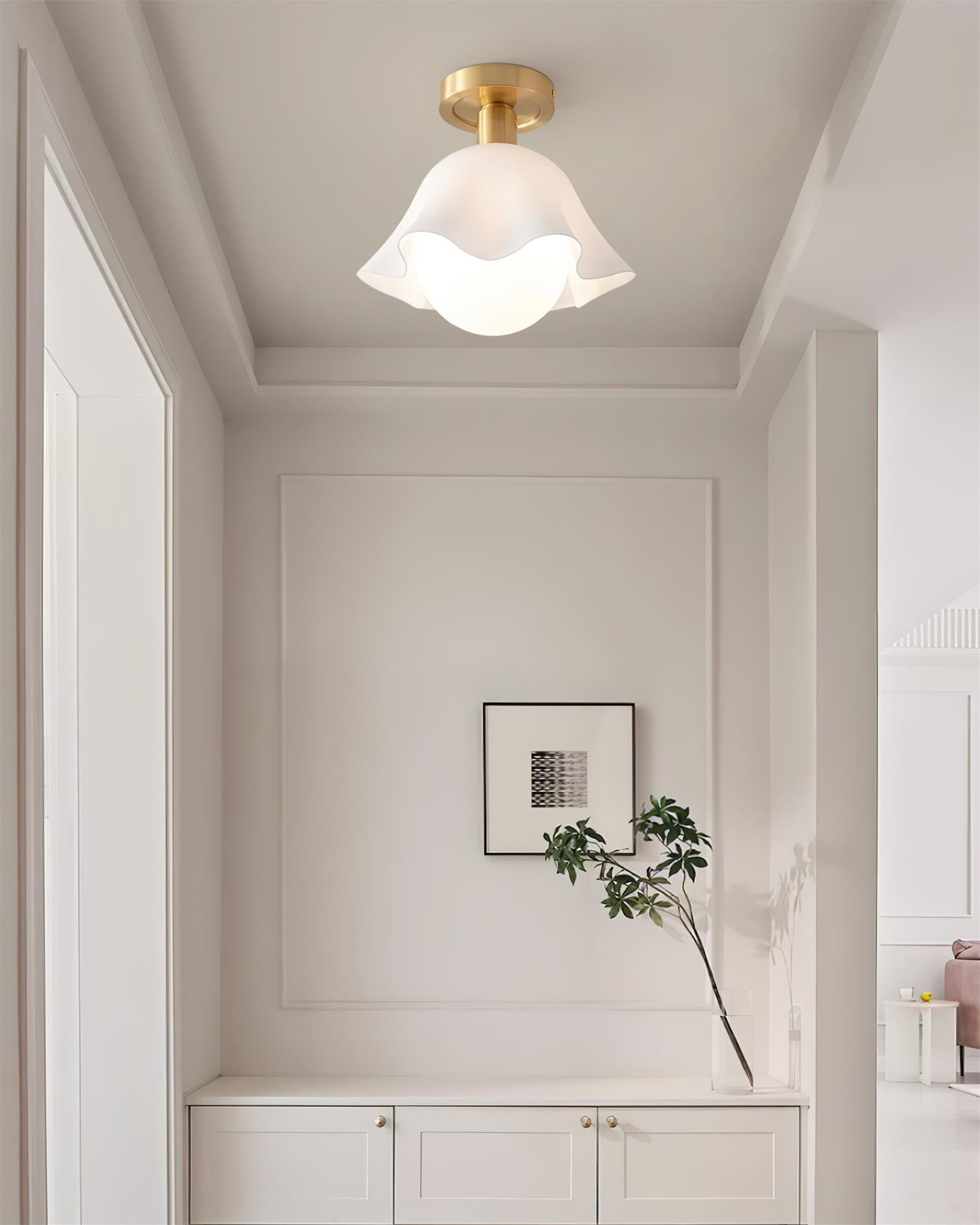 Petalia Semi-Flush Mount Ceiling Light - Letslighting