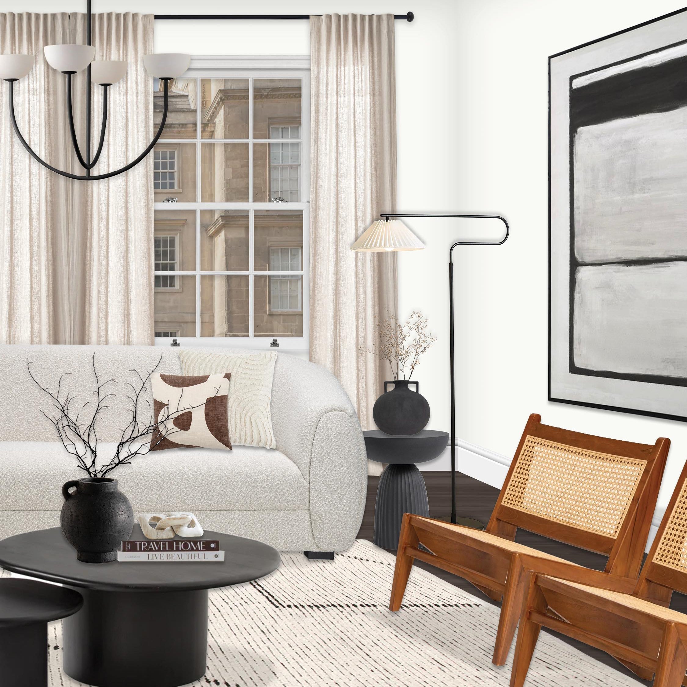 Sytala Modern Minimalist Ceramics Chandelier - Letslighting