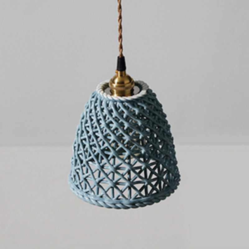 Valentina Modern LED Pendant Light Metal Blue White Bedroom/Kitchen - Letslighting