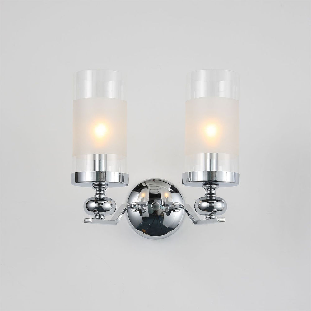 Silva Retro Metal Glass Chandelier Wall Lamp Living Room