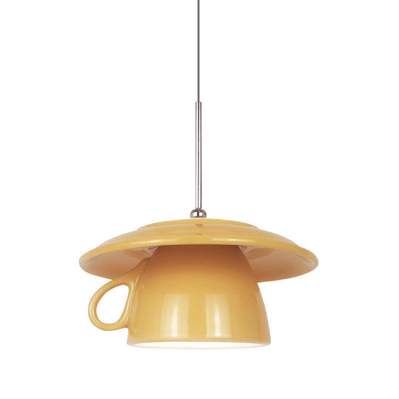 Valentina Modern Cup Ceramic LED Pendant Light Bedroom - Letslighting