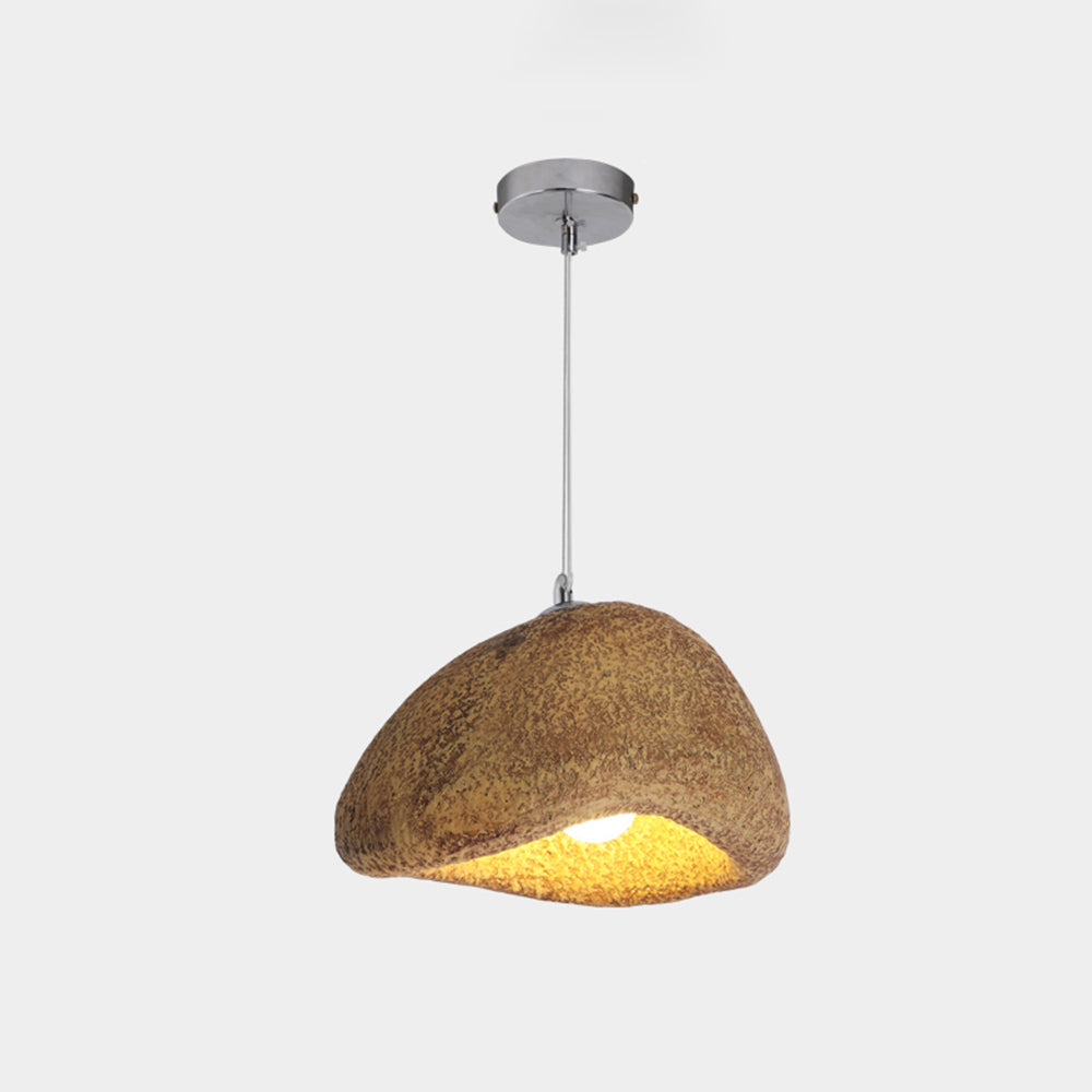 Avi Wabi Sabi Bread Shape Resin Pendant Light, Resin, 4 Color