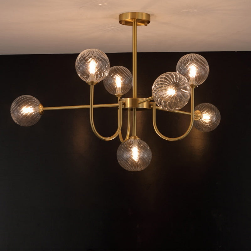 Valentina Modern LED Chandelier Glass Living Dining Room Bedroom
