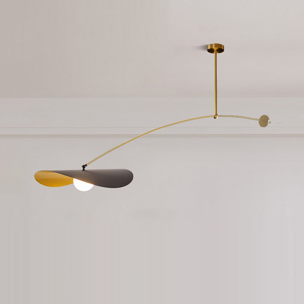 Arisha Minimalist LED Leaf Shaped Metal Pendant Light - Letslighting