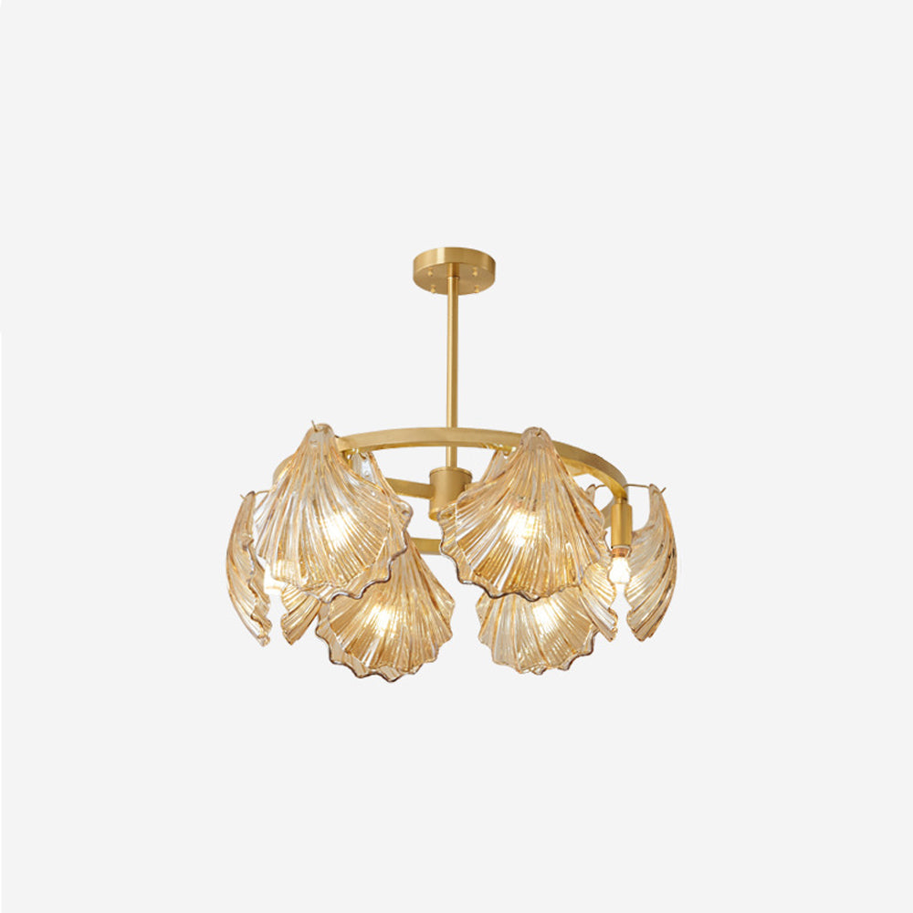 Kristy Modern Annular Metal And Glass Pendant Light - Letslighting