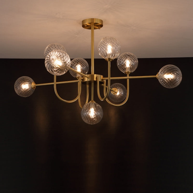 Valentina Modern LED Chandelier Glass Living Dining Room Bedroom