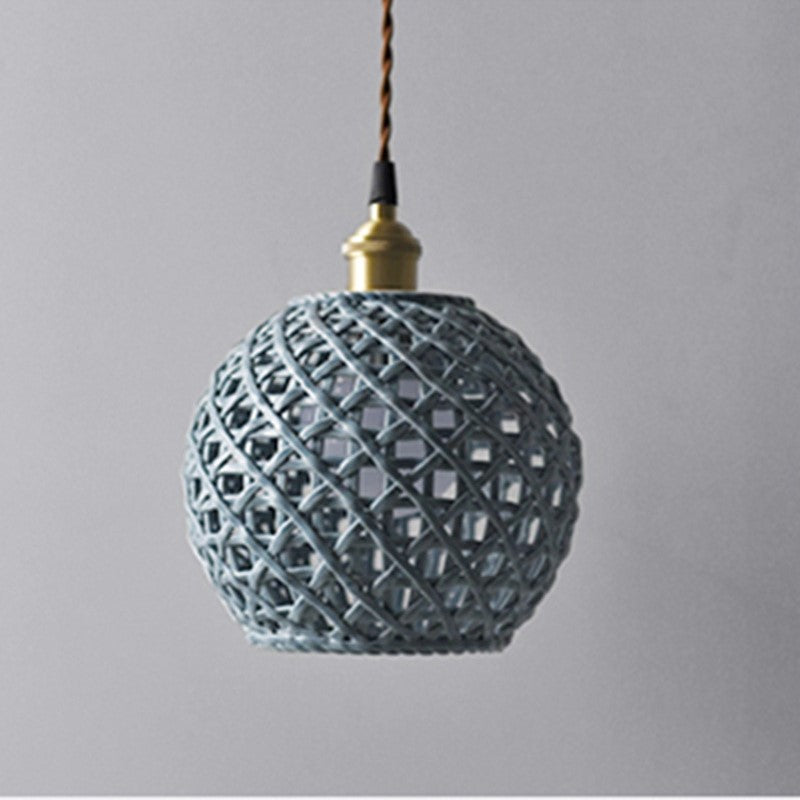 Valentina Modern LED Pendant Light Metal Blue White Bedroom/Kitchen - Letslighting
