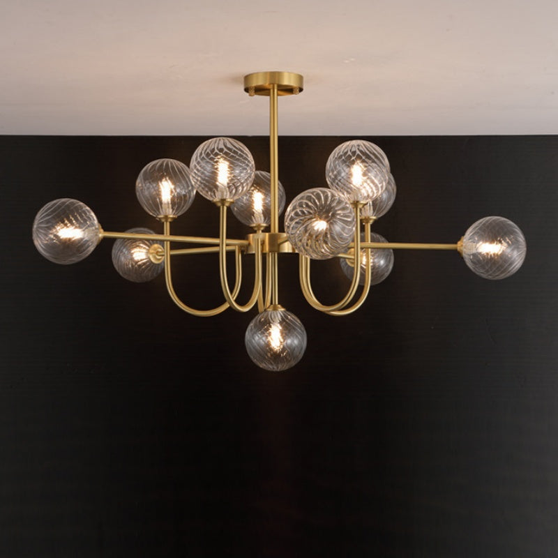 Valentina Modern LED Chandelier Glass Living Dining Room Bedroom