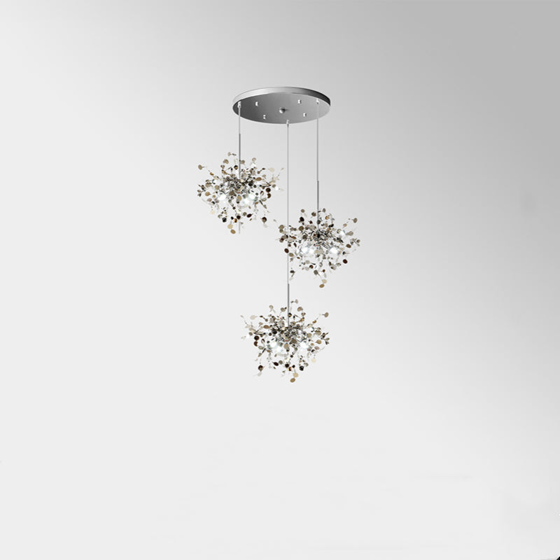 Olivia Artsy Classy Cluster Fireworks Pendant Light Metal