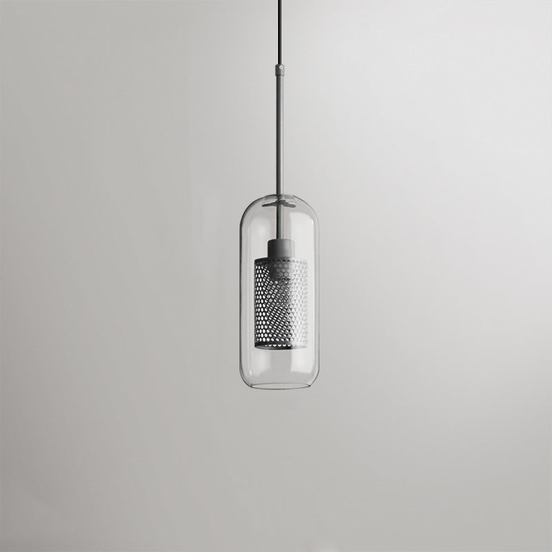 Arisha Contemporary Golden Pendant Light, Metal/Glass, Globe/Cylindric