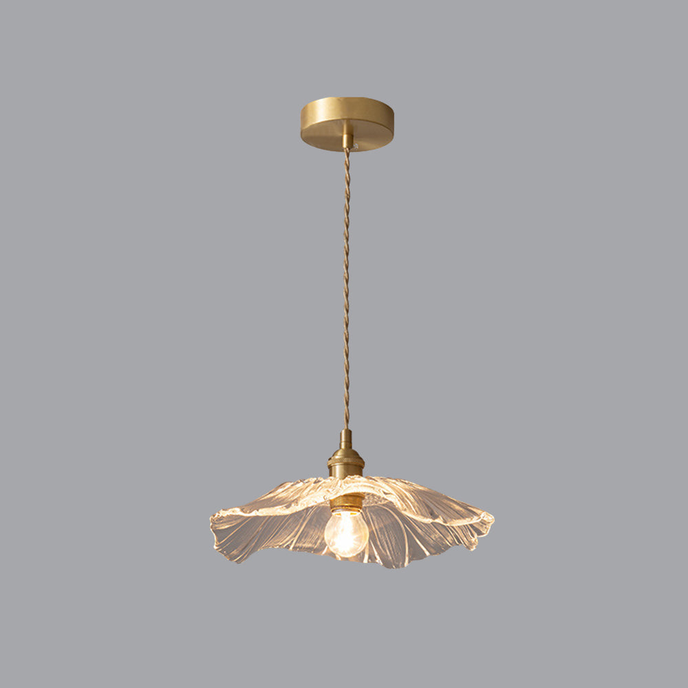 Arisha Art Deco Flower Glass Flush Mount Ceiling Light