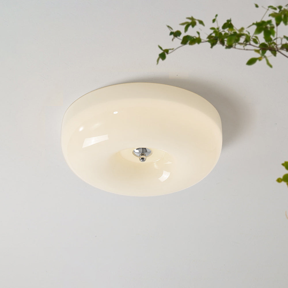 Valentina VintageCeiling Light Cream Glass Bedroom Study Balcony Aisle - Letslighting