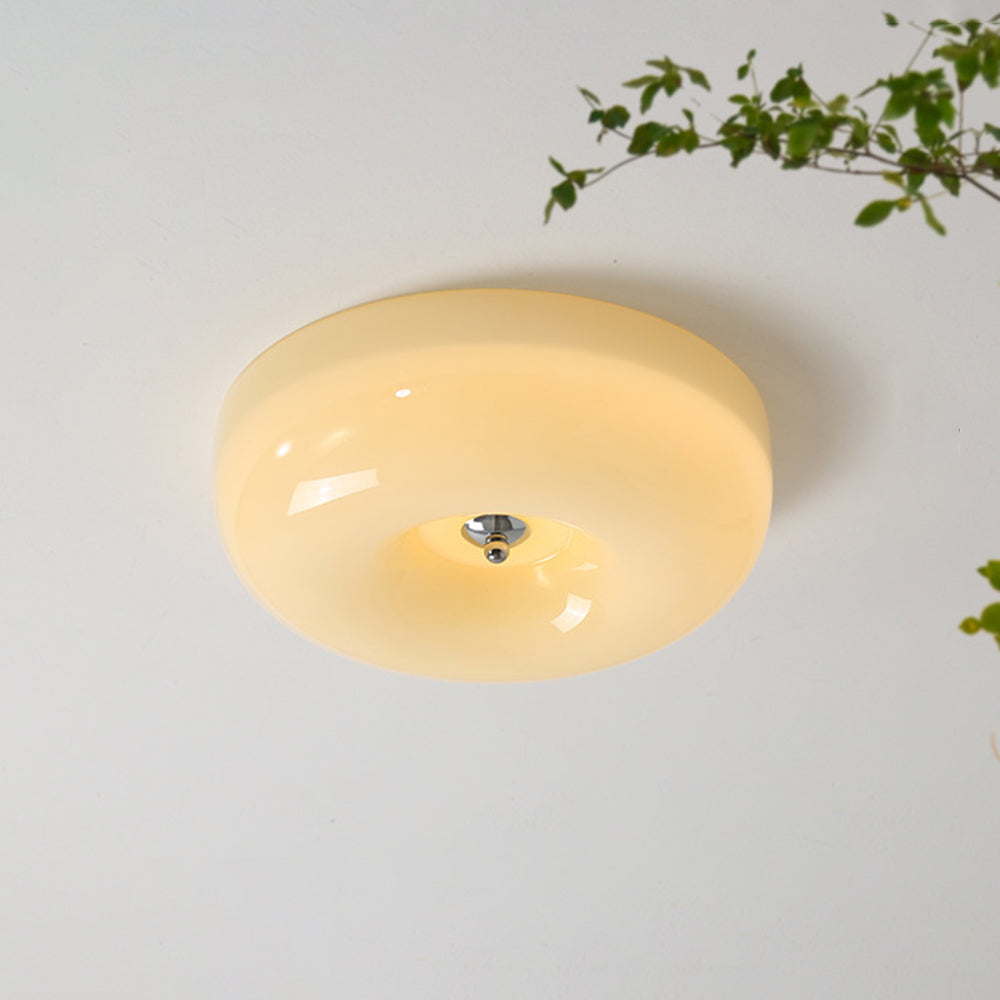 Valentina VintageCeiling Light Cream Glass Bedroom Study Balcony Aisle - Letslighting