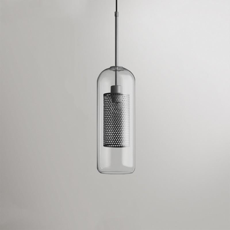 Arisha Contemporary Golden Pendant Light, Metal/Glass, Globe/Cylindric